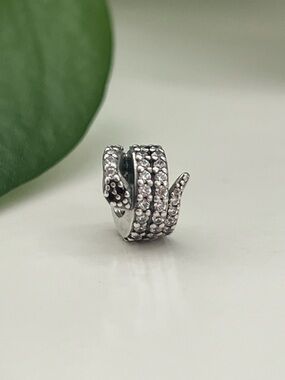 Retired Pandora Sparkling Snake Charm 🐍 925